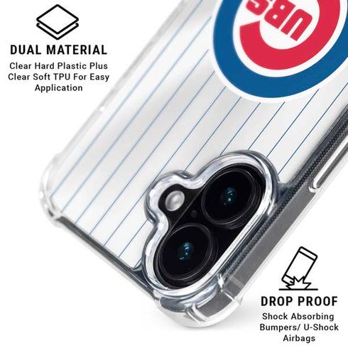 MLB Chicago Cubs Home Jersey iPhone 17 Clear Case