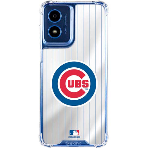 MLB Chicago Cubs Home Jersey Moto G 5G (2024) Clear Case