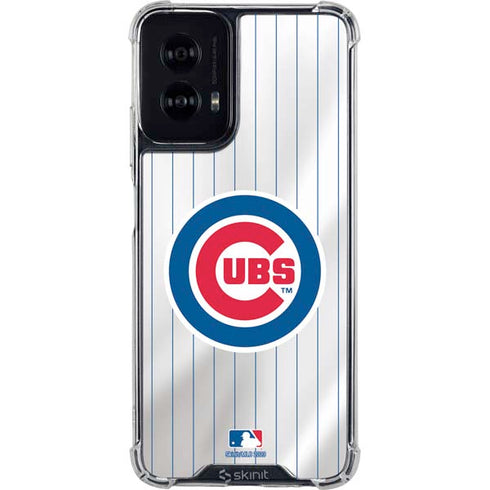 MLB Chicago Cubs Home Jersey Moto G Power 5G (2024) Clear Case