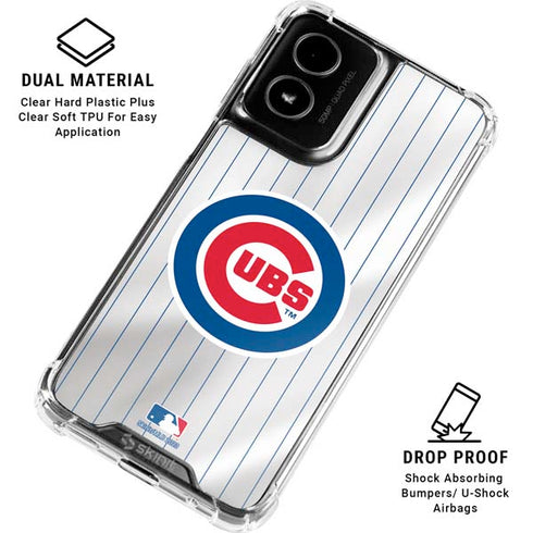 MLB Chicago Cubs Home Jersey Moto G Power 5G (2024) Clear Case