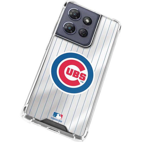 MLB Chicago Cubs Home Jersey Moto G Power 5G (2025) Clear Case