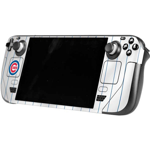 MLB Chicago Cubs Home Jersey Steam Deck Handheld Gaming Computer OLED Skin