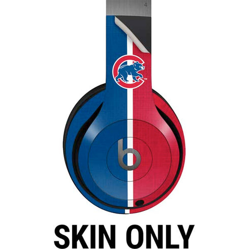 MLB Chicago Cubs Split Beats Solo 4 Wireless Headphones Skin
