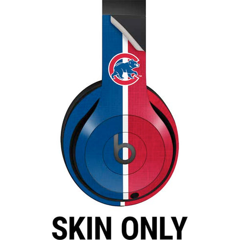 MLB Chicago Cubs Split Beats Studio Pro Wireless Headphones Skin