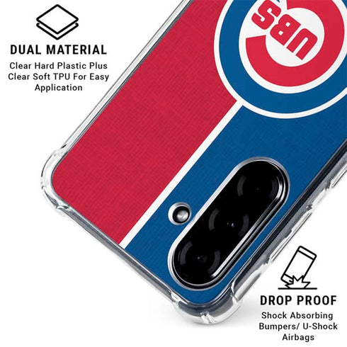 MLB Chicago Cubs Split Galaxy A36 5G Clear Case