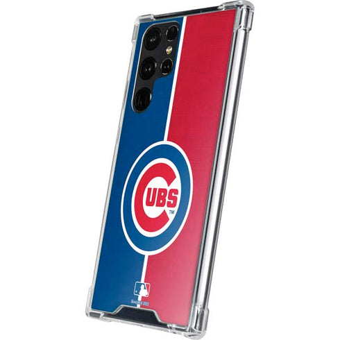 MLB Chicago Cubs Split Galaxy S23 Ultra Clear Case