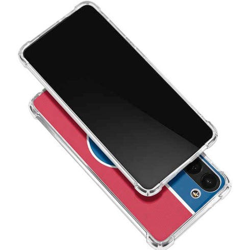 MLB Chicago Cubs Split Galaxy S24 FE Clear Case