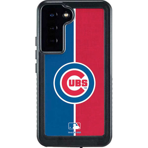 MLB Chicago Cubs Split Galaxy S24 Plus Waterproof Case