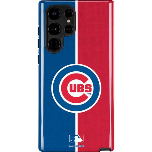 MLB Chicago Cubs Split Galaxy S25 Ultra Impact Case