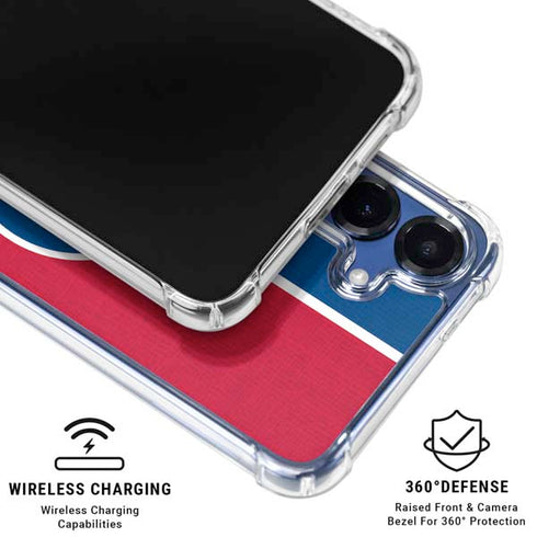 MLB Chicago Cubs Split Galaxy S25 Clear Case