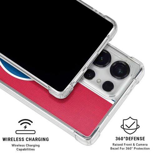 MLB Chicago Cubs Split Galaxy S26 Ultra Clear Case