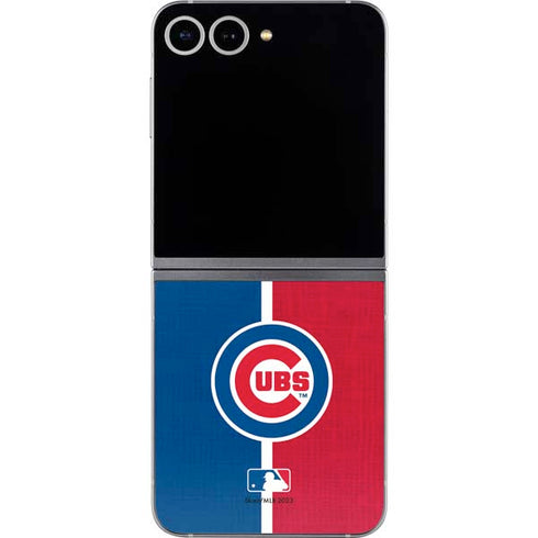 MLB Chicago Cubs Split Galaxy Z Flip6 Skin