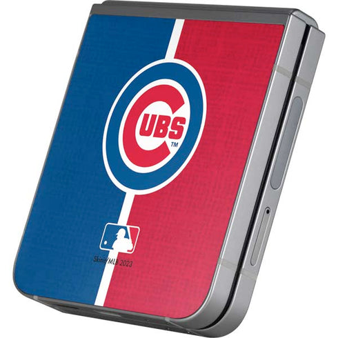 MLB Chicago Cubs Split Galaxy Z Flip6 Skin