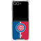 MLB Chicago Cubs Split Galaxy Z Flip7 Clear Case