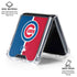 MLB Chicago Cubs Split Galaxy Z Flip7 Clear Case