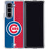 MLB Chicago Cubs Split Galaxy Z Fold5 5G Clear Case