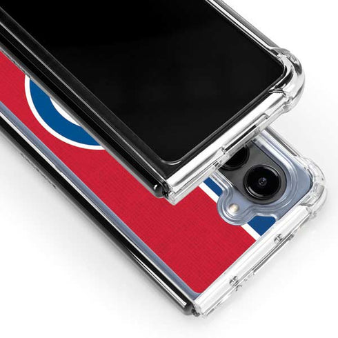 MLB Chicago Cubs Split Galaxy Z Fold5 5G Clear Case
