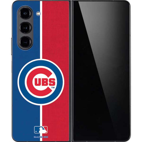 MLB Chicago Cubs Split Galaxy Z Fold5 5G Skin