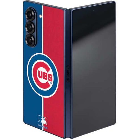 MLB Chicago Cubs Split Galaxy Z Fold6 Skin