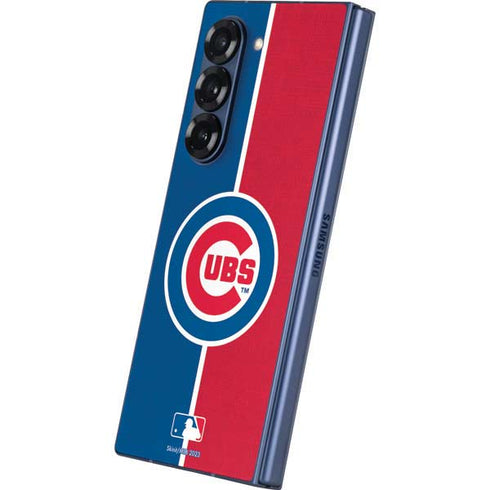 MLB Chicago Cubs Split Galaxy Z Fold6 Skin