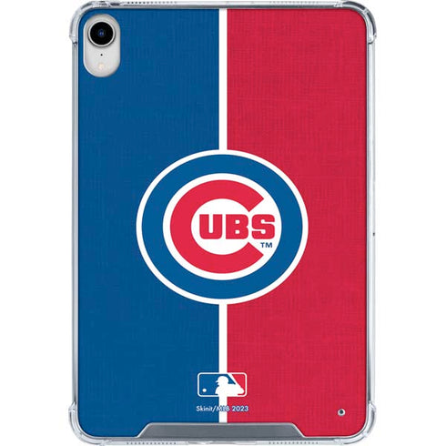 MLB Chicago Cubs Split iPad 11th Gen (2025) Clear Case