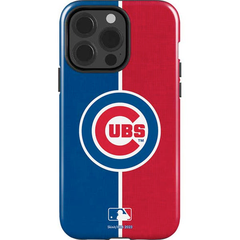 MLB Chicago Cubs Split iPhone 15 Pro Impact Case