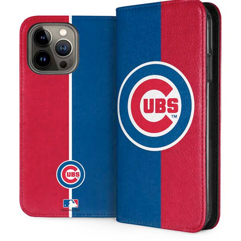 MLB Chicago Cubs Split iPhone 15 Pro Max Folio Case