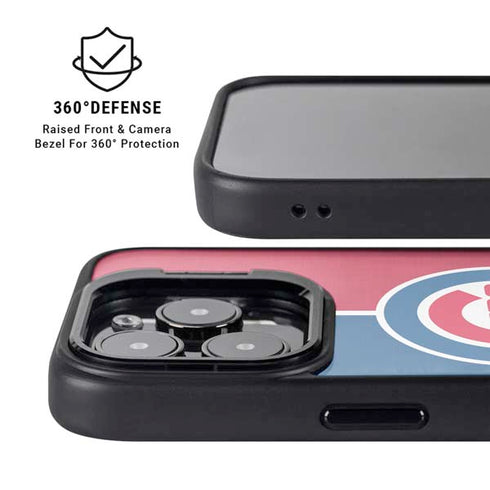 MLB Chicago Cubs Split iPhone 15 Pro Max Kickstand Case