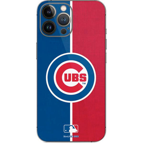 MLB Chicago Cubs Split iPhone 15 Pro Max Skin