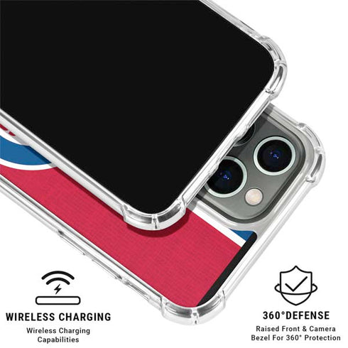 MLB Chicago Cubs Split iPhone 16 Pro Clear Case