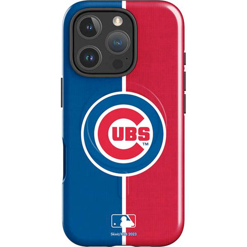 MLB Chicago Cubs Split iPhone 16 Pro Max Magsafe Impact Case