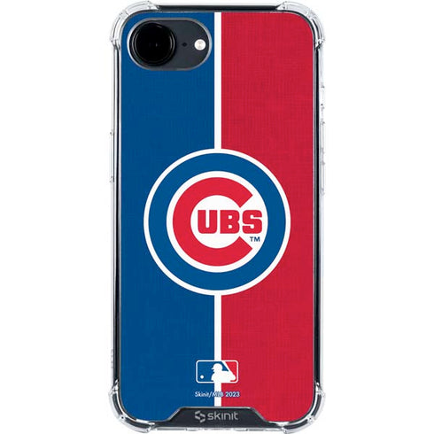 MLB Chicago Cubs Split iPhone 16e Clear Case
