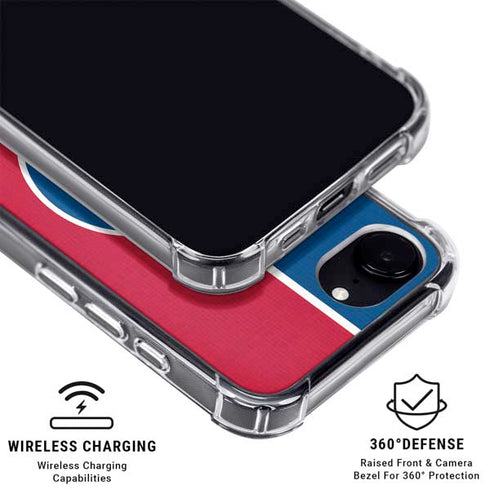 MLB Chicago Cubs Split iPhone 16e Clear Case