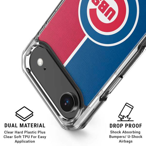 MLB Chicago Cubs Split iPhone 17 Air Clear Case