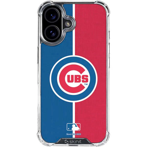 MLB Chicago Cubs Split iPhone 17 Clear Case