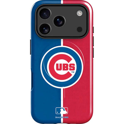 MLB Chicago Cubs Split iPhone 17 Pro Magsafe Impact Case