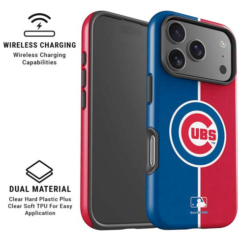 MLB Chicago Cubs Split iPhone 17 Pro Magsafe Impact Case