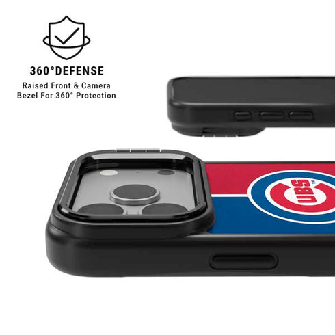 MLB Chicago Cubs Split iPhone 17 Pro Max Kickstand Case
