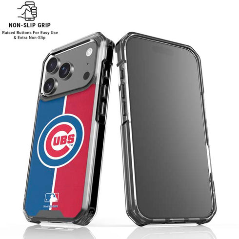 MLB Chicago Cubs Split iPhone 18 Pro Clear Case