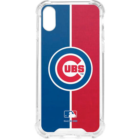 MLB Chicago Cubs Split iPhone XS Clear Case