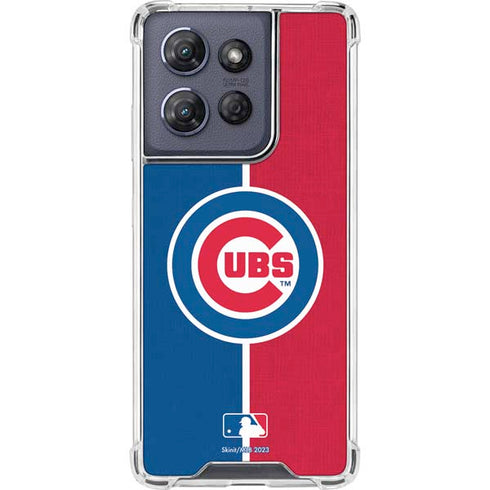 MLB Chicago Cubs Split Moto G 5G (2025) Clear Case