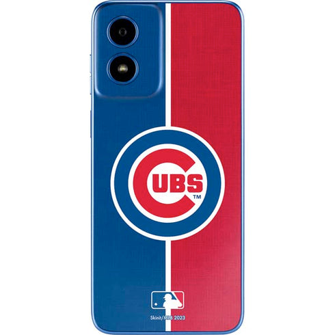 MLB Chicago Cubs Split Moto G Play 4G (2024) Skin