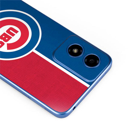 MLB Chicago Cubs Split Moto G Play 4G (2024) Skin