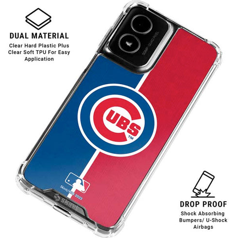 MLB Chicago Cubs Split Moto G Power 5G (2024) Clear Case