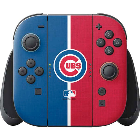 MLB Chicago Cubs Split Nintendo Switch 2 (2025) Joy-Con Controller Skin