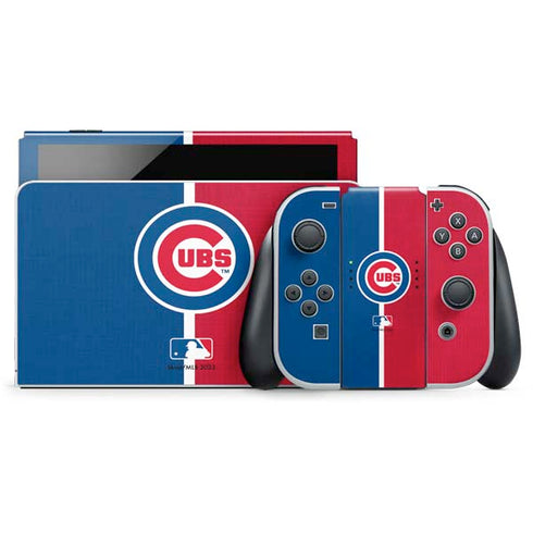 MLB Chicago Cubs Split Nintendo Skins