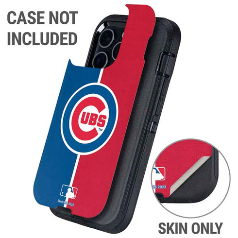 MLB Chicago Cubs Split Otterbox Defender iPhone Skin