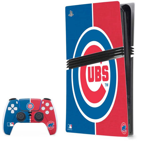 MLB Chicago Cubs Split PS5 Pro Bundle Skin
