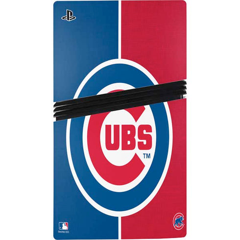 MLB Chicago Cubs Split PS5 Pro Disk Bundle Skin
