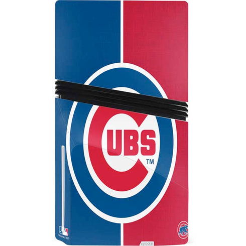 MLB Chicago Cubs Split PS5 Pro Disk Bundle Skin